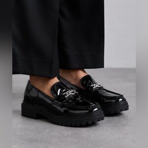 MICHAEL Michael Kors CALISTA LUG‎ LOAFER Slip-ons , Black, 7M & 9M